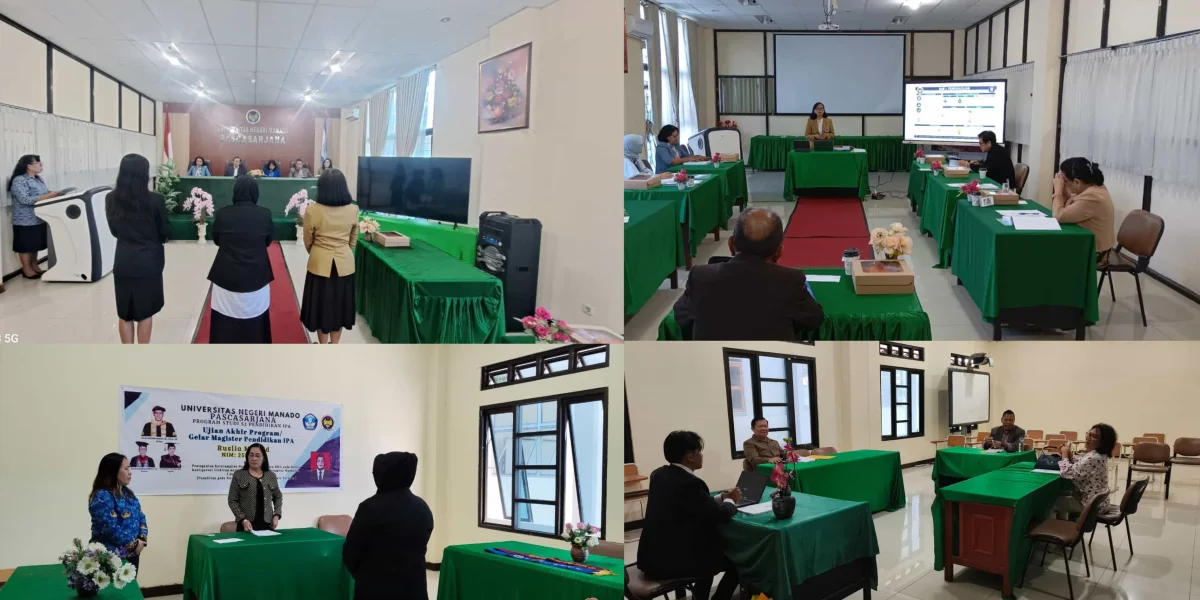 UNIMA Postgraduate School Holds Doctoral and Master’s Program Examinations, Opened by Director Prof. Dr. Rolles N. Palilingan, MS